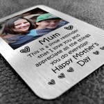 Reminder I Love You Gift For Mum Personalised Photo Card