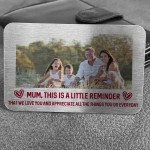 Personalised Photo Reminder We Love You Gift For Mum Mothers Day