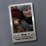 Personalised Metal Card For Mum On Mothers Day Photo Thank You