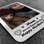 Personalised Metal Card For Mum On Mothers Day Photo Thank You