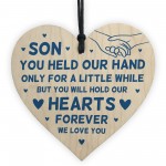 Special Son Gifts From Dad Mum Birthday Gift Wood Heart Gift