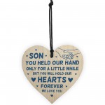 Special Son Gifts From Dad Mum Birthday Gift Wood Heart Gift