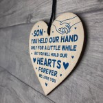 Special Son Gifts From Dad Mum Birthday Gift Wood Heart Gift