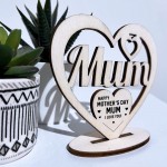 Mothers Day Gift From Daughter Son Engraved Wooden Plaque Gift