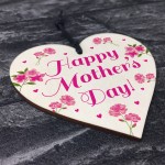 Mothers Day Gifts Mum Nan Mummy Nanny Grandma Wood Heart Plaque