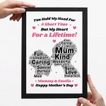 PERSONALISED Mothers Day Birthday Gifts For Mum Mummy Gifts