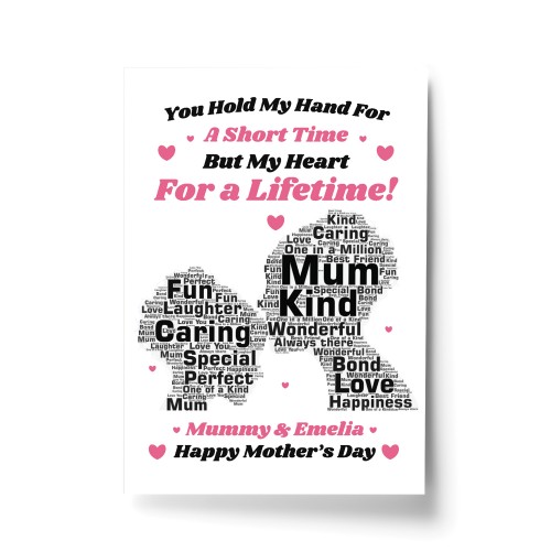 PERSONALISED Mothers Day Gifts Mum Mummy Son Daughter PrintA gor