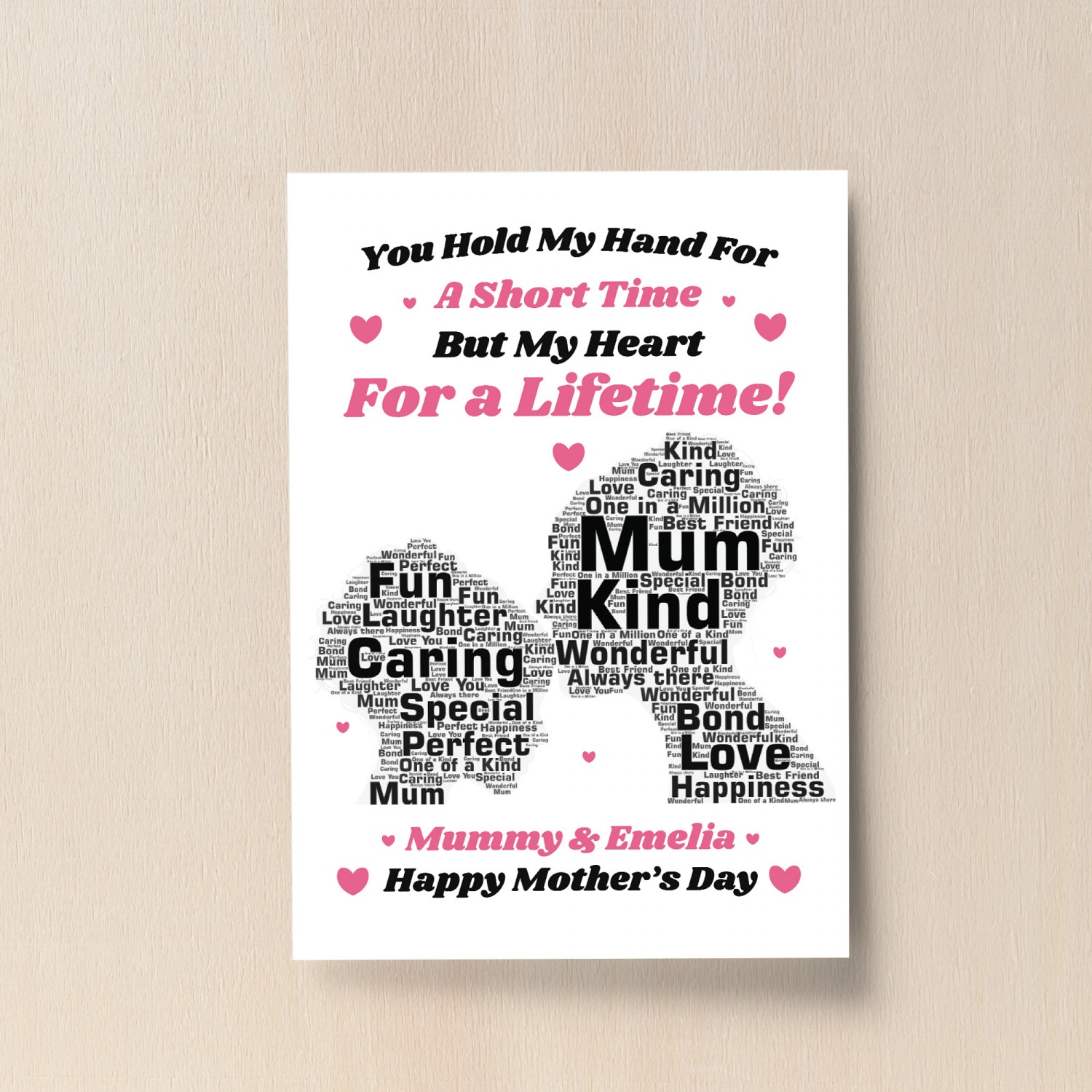 Personalized Mothers Day Gifts From Son Daughter Mom Sign With Kids Names  Framed | eBay