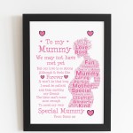 Personalised Mummy To Be Gift For Mothers Day From Bump Frame