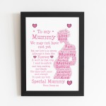 Personalised Mummy To Be Gift For Mothers Day From Bump Frame