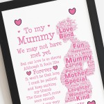 Personalised Mummy To Be Gift For Mothers Day From Bump Frame