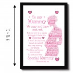 Personalised Mummy To Be Gift For Mothers Day From Bump Frame