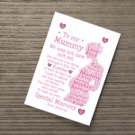 Personalised Mummy To Be Gift For Mothers Day From Bump Print