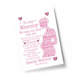 Personalised Mummy To Be Gift For Mothers Day From Bump Print