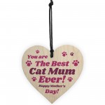 Funny Mothers Day Gift For Best Cat Mum Heart Gift From Cat