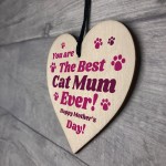 Funny Mothers Day Gift For Best Cat Mum Heart Gift From Cat