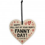 Funny Mothers Day Gift For Mum Wooden Heart Plaque Joke