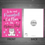 Mothers Day Card For Puuurfect Cat Mum Funny Card From Cat Joke