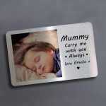 Personalised Mothers Day Gift For Mummy Carry Me Metal Card