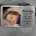 Personalised Mothers Day Gift For Mummy Carry Me Metal Card