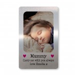 Mothers Day Gift For Mummy Personalised Carry Me Metal Card