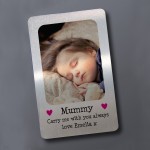 Mothers Day Gift For Mummy Personalised Carry Me Metal Card