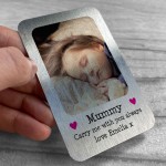 Mothers Day Gift For Mummy Personalised Carry Me Metal Card