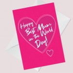 Funny Mothers Day Card BEST MUM IN THE WORLD DAY Mum Card