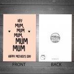 Funny Card For Mum On Mothers Day From Daughter Son Joke Card