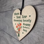 Mothers Day Gifts Wood Heart Blooming Lovely Thank You Gift