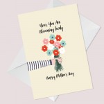 For Nan Mothers Day Card Floral Design Card From Grandchildren