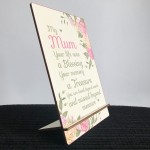 Mum Memorial Gift Wooden Standing Plaque In Memory Gift Sign