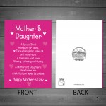 Mum Mothers Day Card From Daughter Love Poem Quality Card