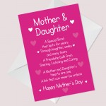 Mum Mothers Day Card From Daughter Love Poem Quality Card