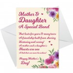 Mothers Day Mother And Daughter Poem Card For Mum