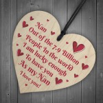 Nan Gift Hanging Heart Sign For Mothers Day Birthday Gifts