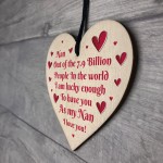 Nan Gift Hanging Heart Sign For Mothers Day Birthday Gifts