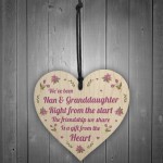 Nan Gifts From Granddaughter Wood Heart Gifts For Mothers Day