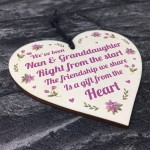 Nan Gifts From Granddaughter Wood Heart Gifts For Mothers Day