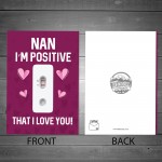 Funny Nan Card For Mothers Day Birthday Joke Humour Card