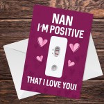 Funny Nan Card For Mothers Day Birthday Joke Humour Card