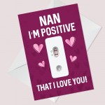 Funny Nan Card For Mothers Day Birthday Joke Humour Card