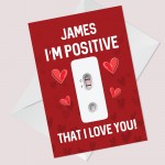 Personalised Anniversary Card For Boyfriend Husband Funny Joke