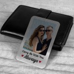 Personalised Photo Wallet Card For Him Her Couple Anniversary