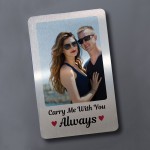 Personalised Photo Wallet Card For Him Her Couple Anniversary