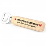 Personalised Amazing Dad Birthday Fathers Day Gift Bottle Opener