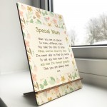 Mum Gift For Mothers Day Birthday Poem Wooden Standing Plaque