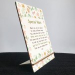 Mum Gift For Mothers Day Birthday Poem Wooden Standing Plaque