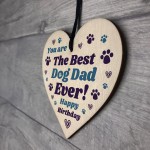 Dad Birthday Gifts For Dog Dad Funny Wooden Heart Birthday Gift