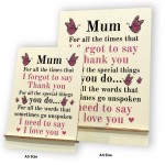 Gifts for Mum A5 Wood Standing Sign Birthday Mothers Day Gift